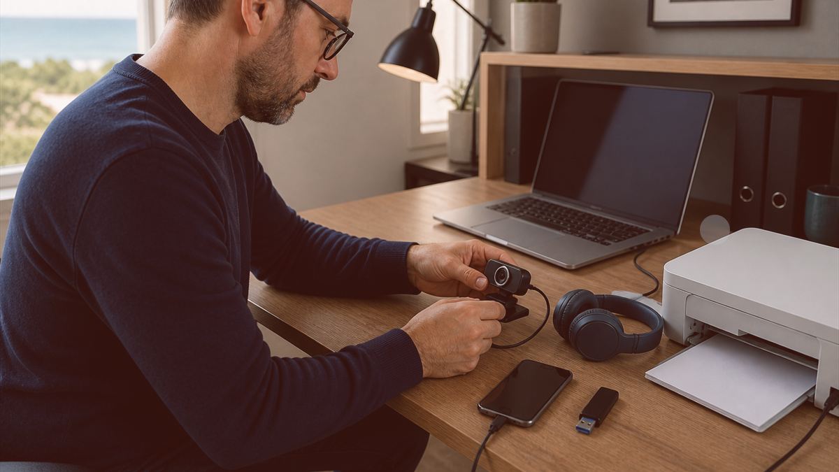 Illustration du guide « Clé USB qui demande un formatage » — données & supports.