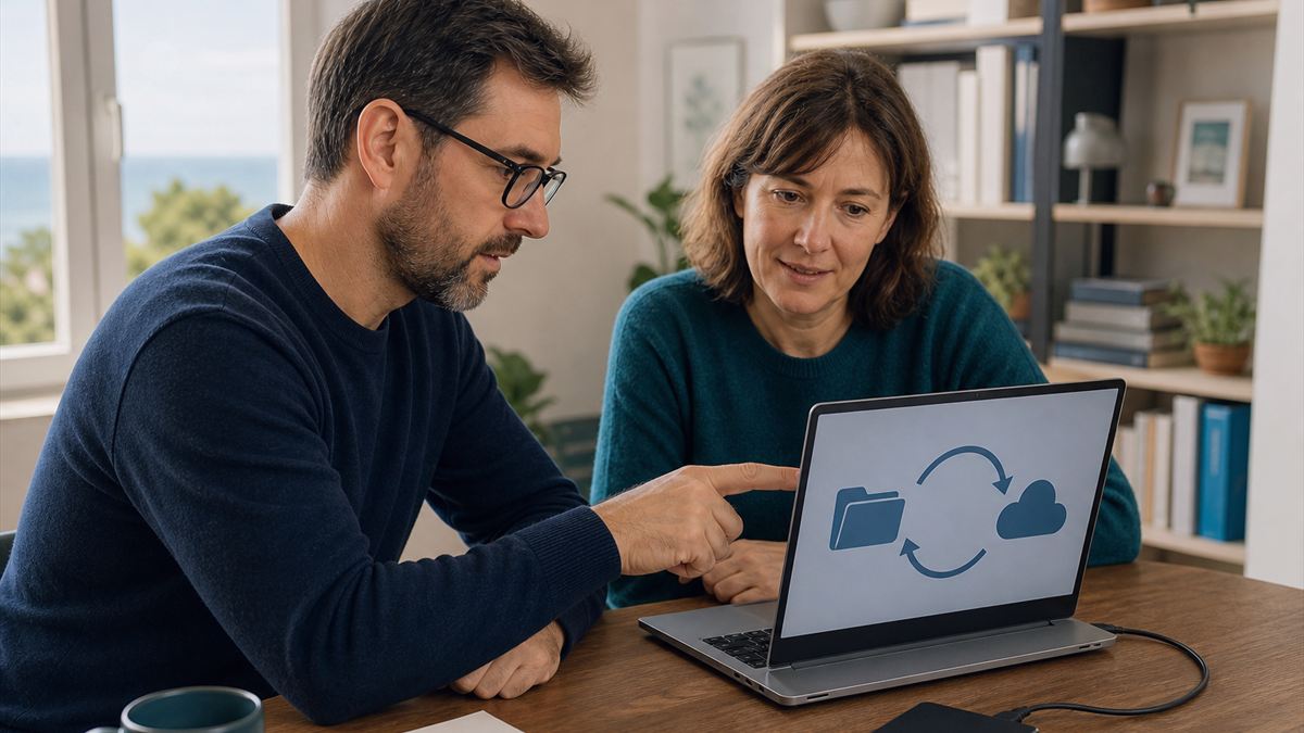Organisation d’une sauvegarde de données sur plusieurs supports informatiques