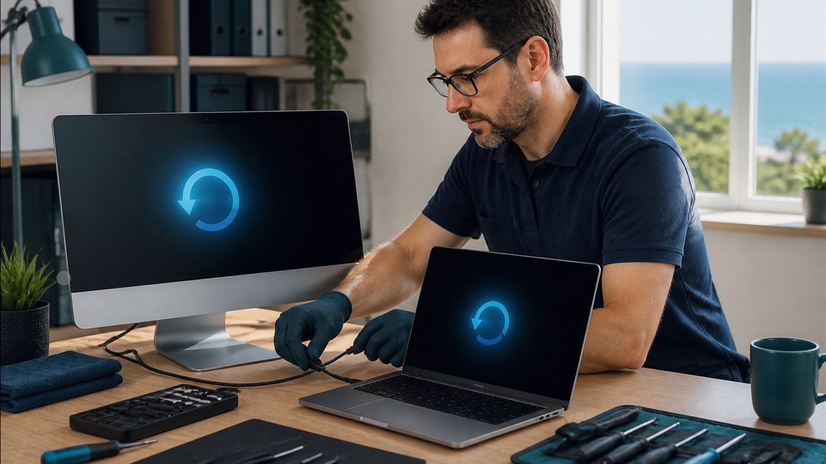 Contrôle des performances d’un ordinateur portable et d’un ordinateur tout-en-un génériques