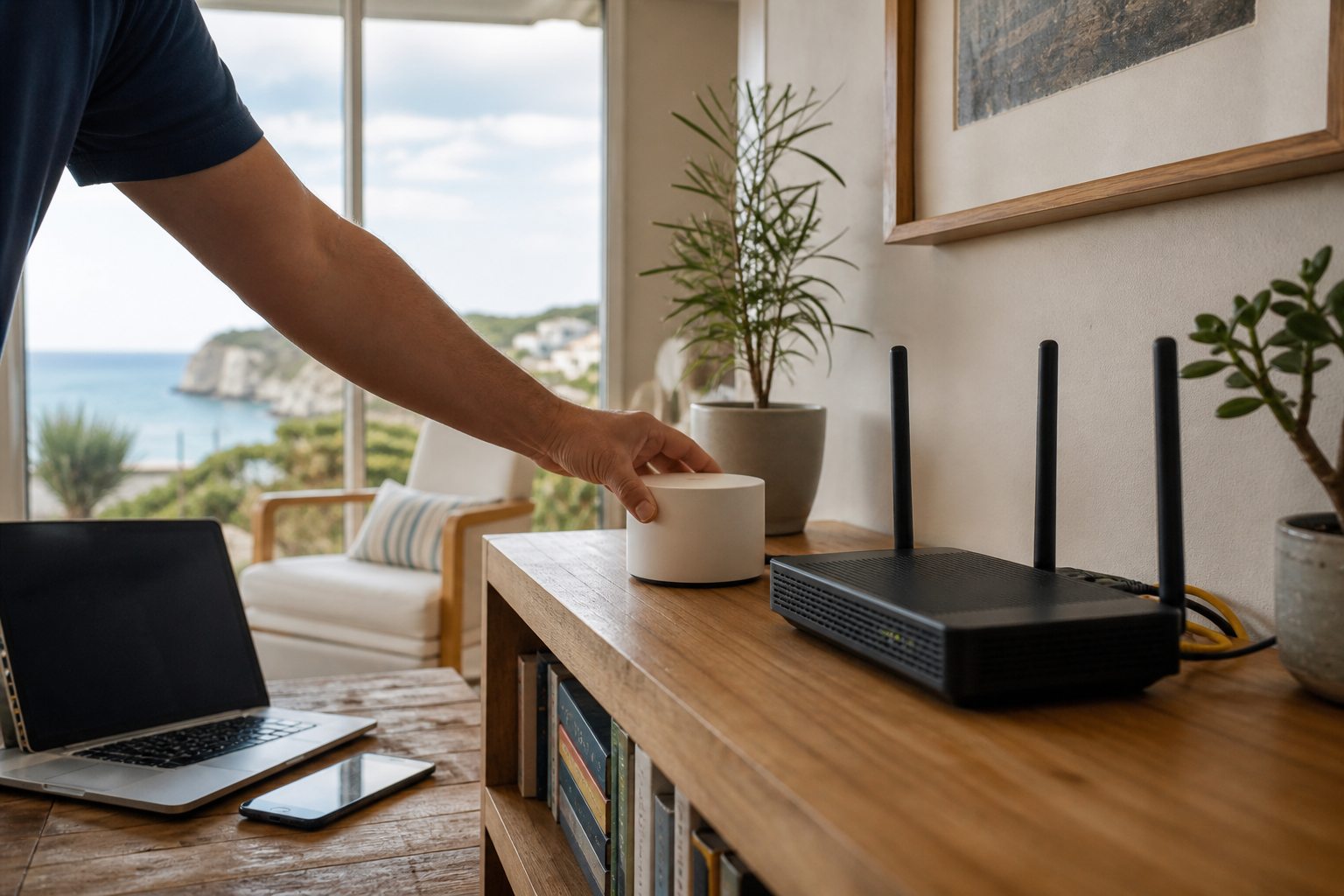 Configuration d’un réseau Wi-Fi domestique et d’un routeur sur la Côte Fleurie